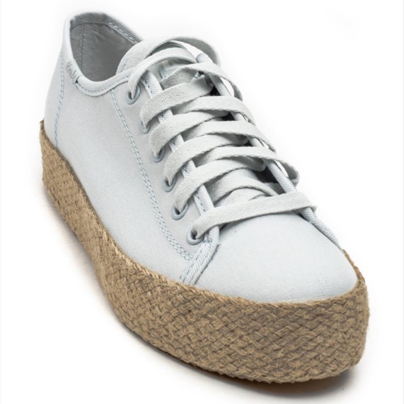 Keds Sneakers Women’s Size 9 Light Blue Triple Kick Canvas Jute Style WF62636 - Picture 3 of 15